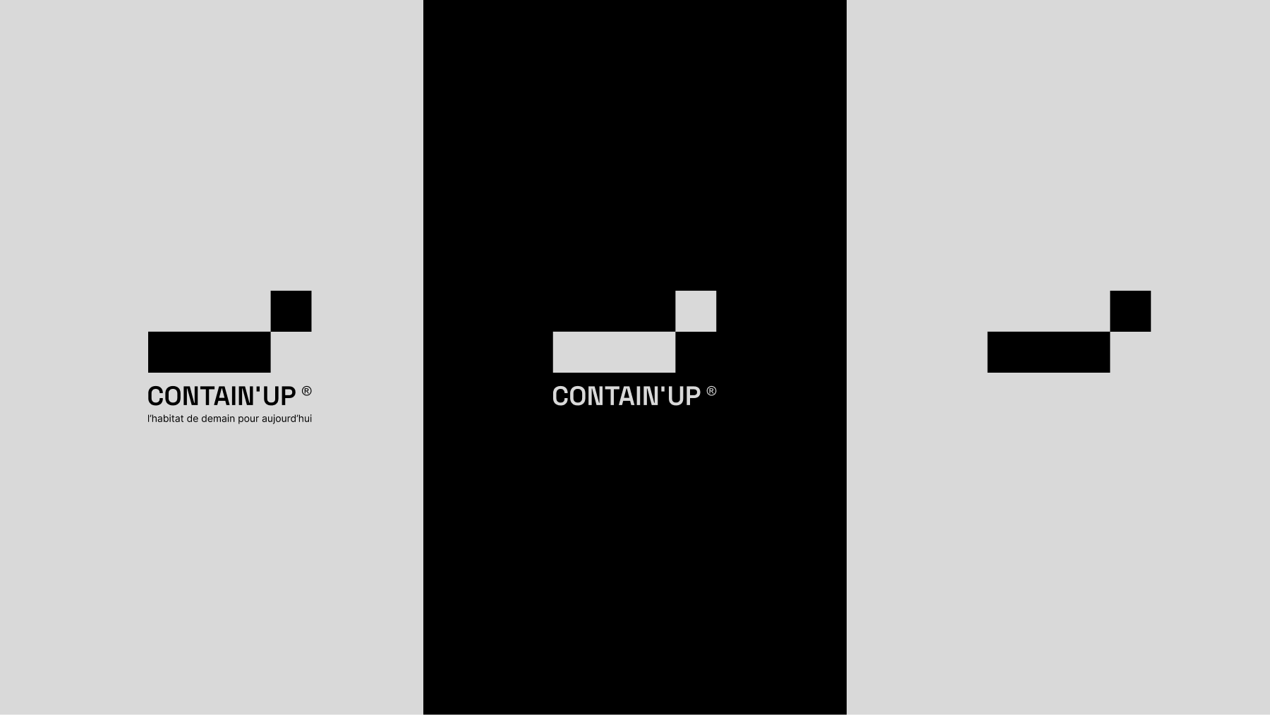 Contain'up logotype version responsive