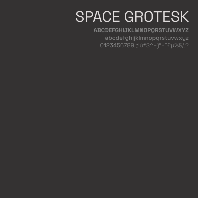 space grotesk font