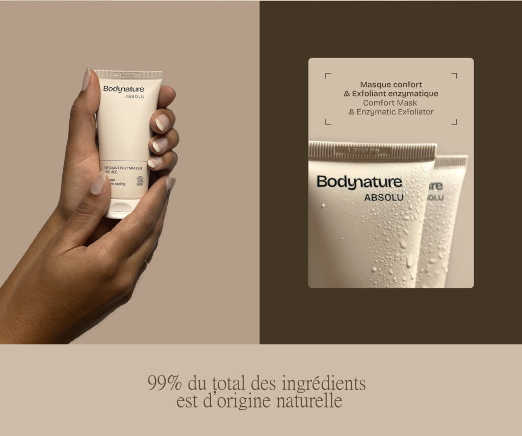 Masque et Exfoliant Bodynature gamme Absolu Anti-âge
